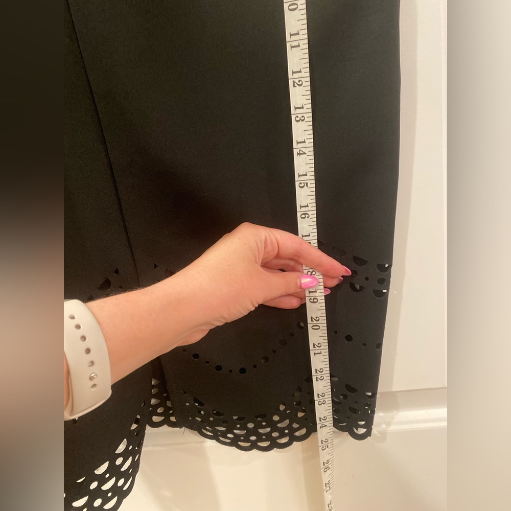 laser cut le chateau skirt black sz 10 - Picture 6 of 8